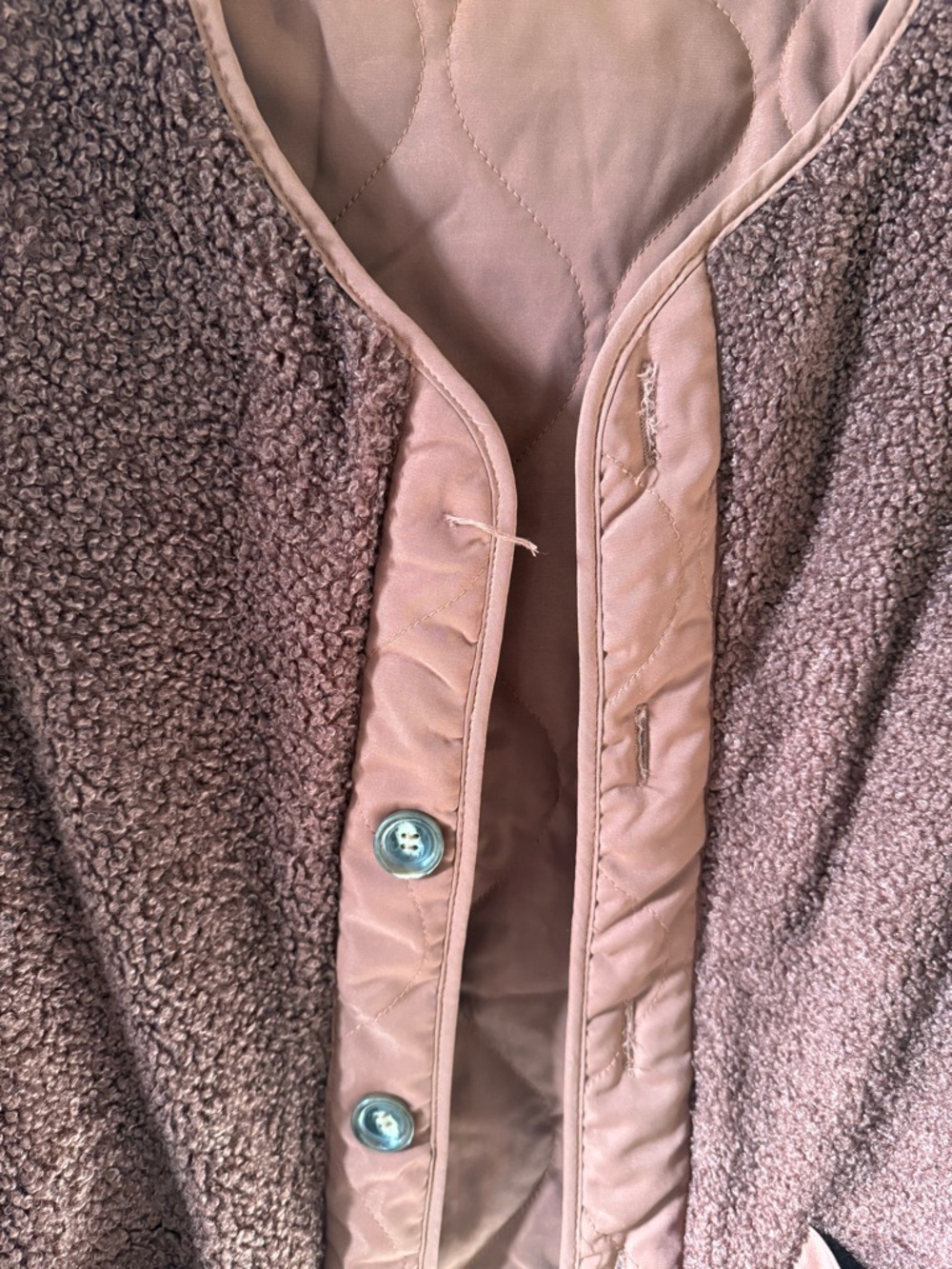 Women's Quilted Brown Vest Jacket - Picture 5 of 8